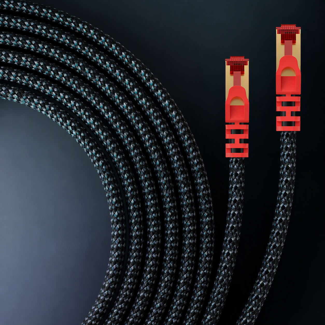 Câble internet filaire de catégorie 8 blindé