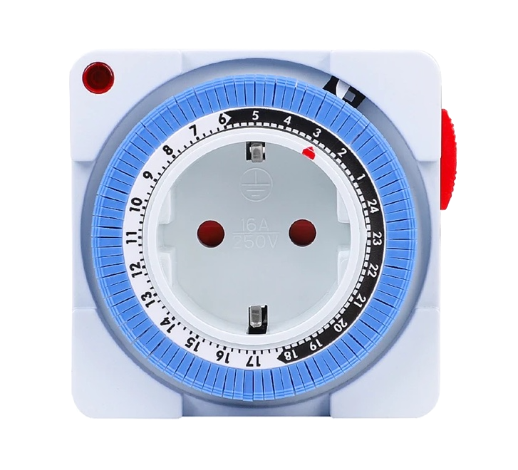 Interrupteur compact mécanique programmable anti-electrosmog