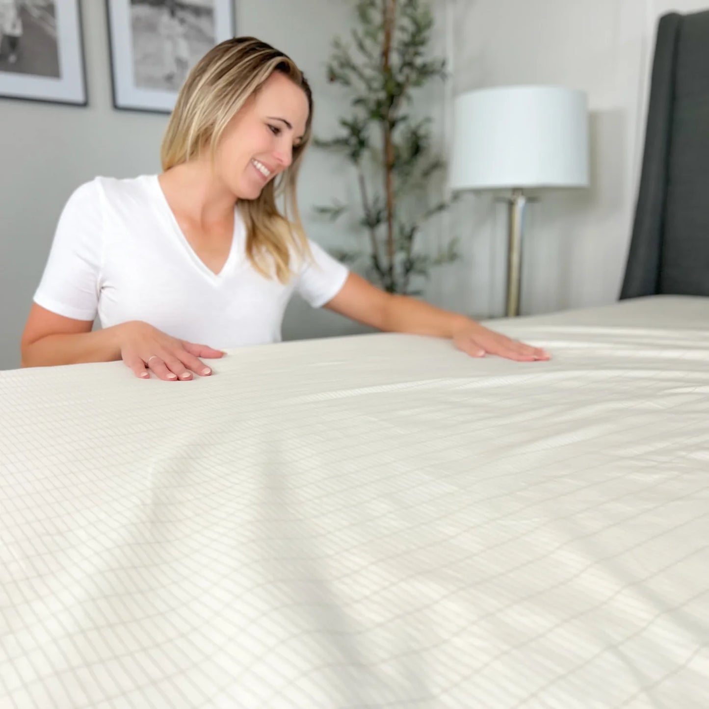 Drap housse de lit d'ancrage à la terre