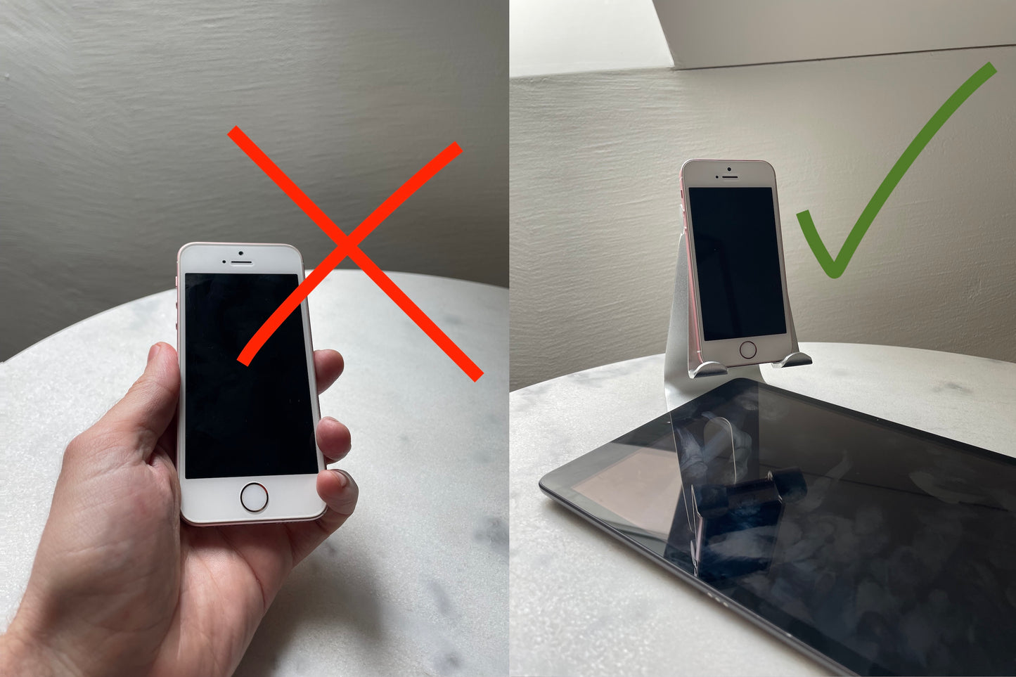 Support d'éloignement téléphone/tablette